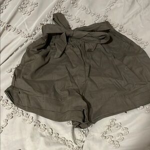 SHEIN Gray High Waist Shorts Athletic Casual